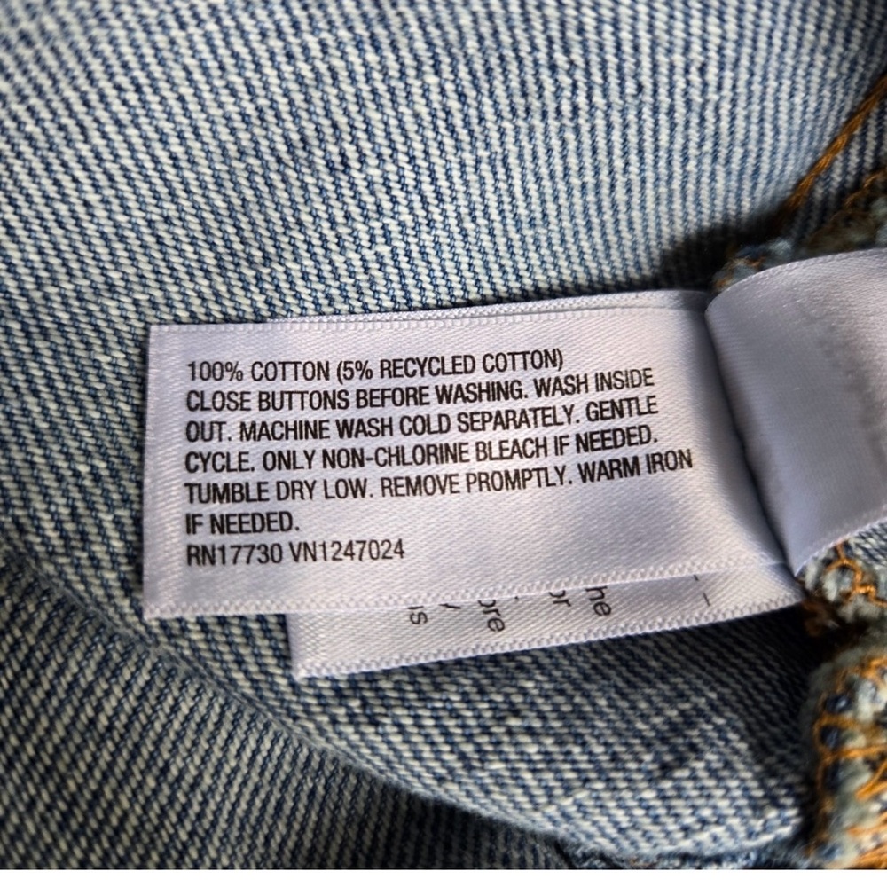 Universal Thread Denim Sleeveless Button-Front Mi… - image 3